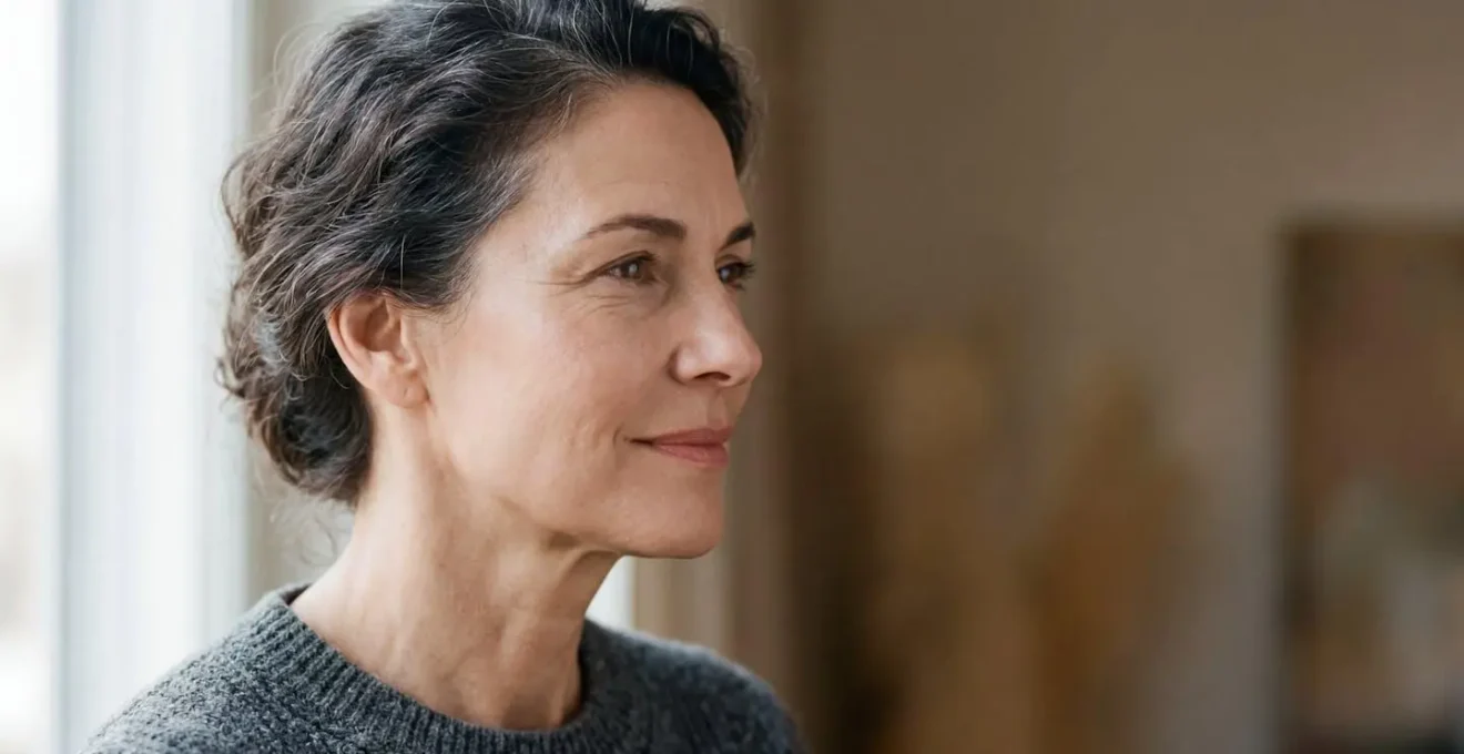 Viso femminile con pelle luminosa e contorni definiti dopo trattamento lifting naturale